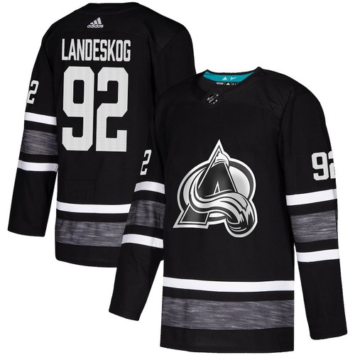 Colorado Avalanche Trikot #92 Gabriel Landeskog Schwarz 2019 All-Star Stitched